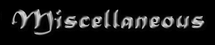 Miscellaneous